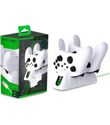 STEALTH TWIN BATTERY PACKS & CHARGING DOCK WHITE (BLANCO)