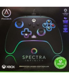 POWER A ENHANCED WIRED CONTROLLER SPECTRA INFINITY BLACK (NEGRO) (XBONE/PC)