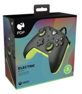 PDP WIRED CONTROLLER ELECTRIC BLACK + GAME PASS 1 MES (XBONE/PC)