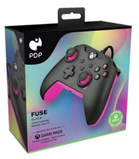 PDP WIRED CONTROLLER FUSE BLACK + GAME PASS 1 MES (XBONE)