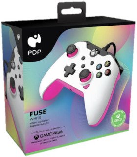 PDP WIRED CONTROLLER FUSE WHITE + GAME PASS 1 MES (XBONE)