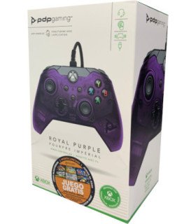 PDP WIRED CONTROLLER ROYAL PURPLE (XBONE/PC) (JUEGO DIGITAL GRATIS)