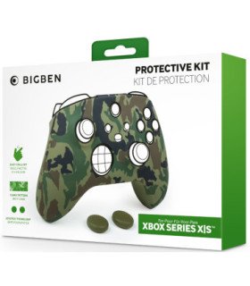 BIGBEN PROTECTIVE KIT SILICONA + 2 THUMBSTICKS CAMO