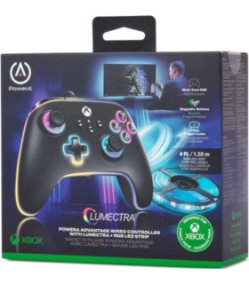 POWER A ADVANTAGE WIRED CONTROLLER WITH LUMECTRA + RGB LED STRIP (XBONE)