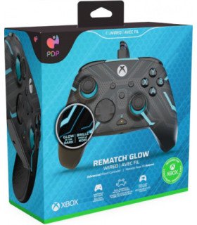 PDP REMATCH GLOW WIRED CONTROLLER TITAN STEEL(XBONE/WINDOWS 10/11)