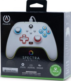 POWER A ENHANCED WIRED CONTROLLER SPECTRA INFINITY WHITE (BLANCO) (XBONE/PC)