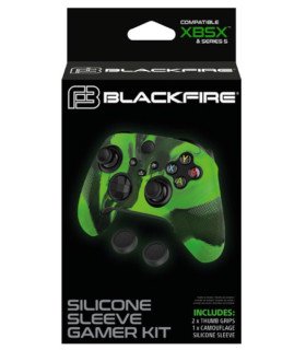 BLACKFIRE SILICONE SLEEVE GAMER KIT (FUNDA + 2 GRIPS)
