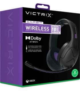 PDP VICTRIX GAMBIT BLACK WIRELESS SURROUND SOUND GAMING HEADSET (XBOX ONE)