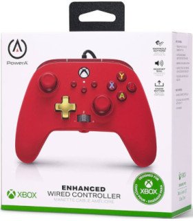 POWER A ENHANCED WIRED CONTROLLER ARTISAN RED (XBONE/WINDOWS 10)