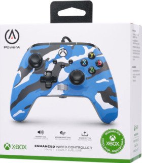 POWER A ENHANCED WIRED CONTROLLER BLUE CAMO (AZUL) (XBONE/PC)