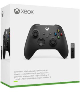 MICROSOFT WIRELESS CONTROLLER BLACK + WIRELESS ADAPTER FOR WINDOWS 10