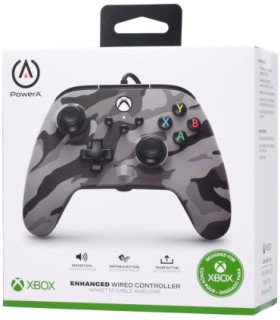 POWER A ENHANCED WIRED CONTROLLER GREY ARTIC CAMO (GRIS) (XBONE/PC)