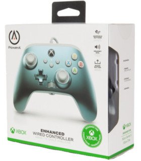 POWER A ENHANCED WIRED CONTROLLER  METALLIC ICE (GRIS METALICO)  (XBONE/PC)