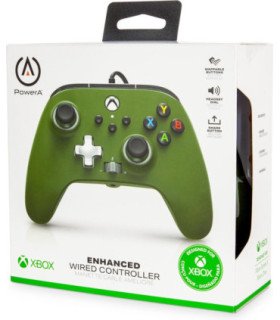 POWER A ENHANCED WIRED CONTROLLER SOLDIER (VERDE MILITAR) (XBONE/PC)