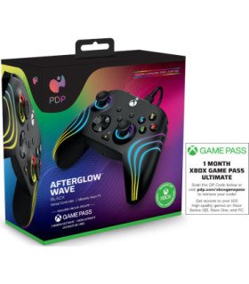 PDP AFTERGLOW WAVE WIRED CONTROLLER BLACK (NEGRO) + GAME PASS 1 MES (XBONE)