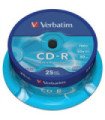 Verbatim cd - r 700mb 52x tarrina 25uds