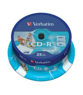 Verbatim cd - r 700mb 52x tarrina 25