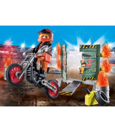 Playmobil starter pack stuntshow moto con