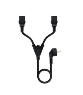 Cable alimentacion schuko a 2x c13