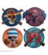 Set 4 posavasos cinereplicas one piece