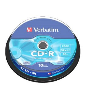 Verbatim cd - r 700mb 52x tarrina 10uds