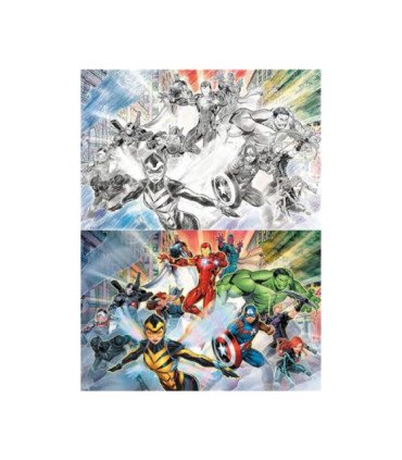 Puzzle rascar prime 3d marvel collage