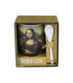 Taza cerámica con cuchara enesco mona