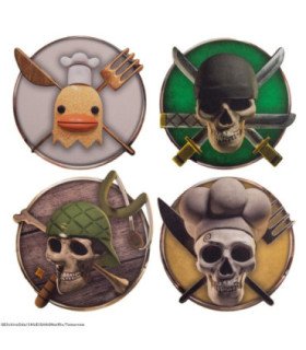 Set 4 posavasos cinereplicas one piece