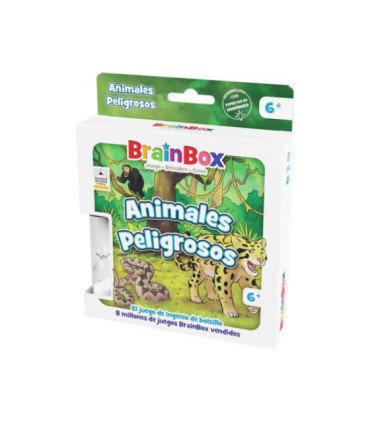 Juego mesa brainbox pocket animales peligrosos