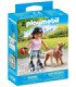 Playmobil patinadora con retriever