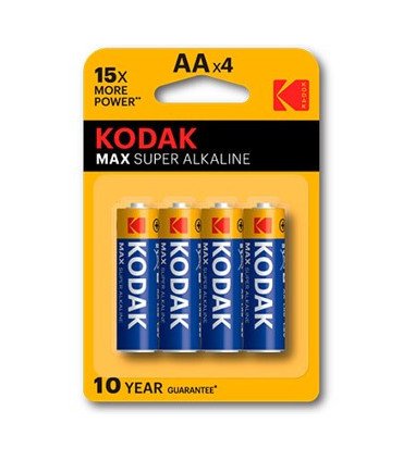 Blister pilas kodak alcalina max aa