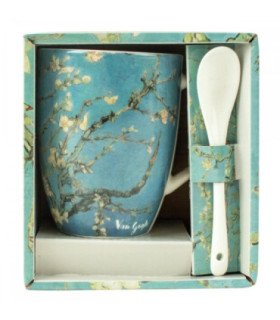 Taza cerámica con cuchara enesco los