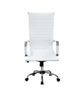 Silla oficina equip 651017 blanca ergonomica