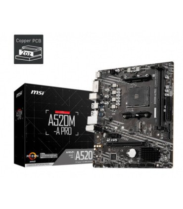 Placa base msi am4 a520m - a pro