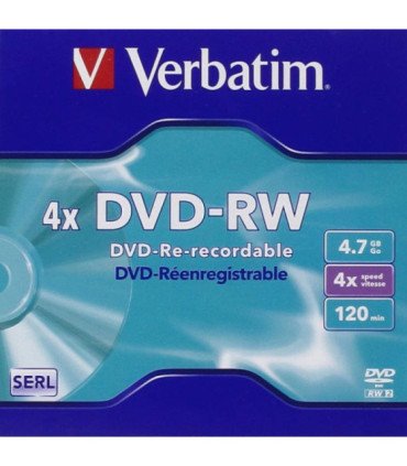 Verbatim dvd - rw 4.7gb 4x tarrina 5