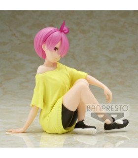 BANPRESTO RE:ZERO STARTING LIFE IN ANOTHER WORLD RELAX TIME RAM TRAINING STYLE VER. (14 CM)
