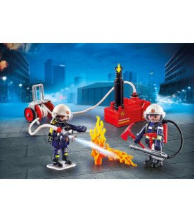 Playmobil ciudad accion -  bomberos con