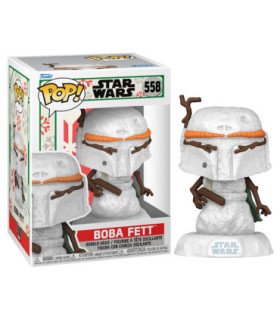 FUNKO POP! STAR WARS HOLIDAY SNOWMAN: BOBA FETT (558)