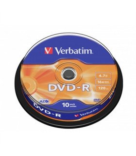 Verbatim dvd - r 4.7gb 16x tarrina 10uds