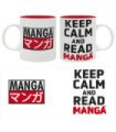 Taza keep calm and read manga