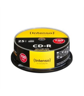 Tarrina cd - r virgenes intenso 700mb 80