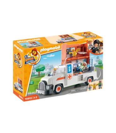 Playmobil duck on call camion ambulancia