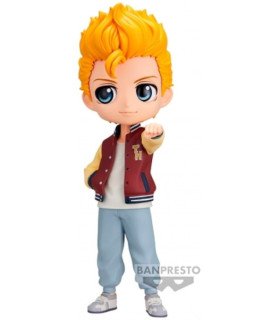 BANPRESTO Q POSKET TOKYO REVENGERS: TAKEMICHI HANAGAKI PLAIN CLOTHES (VER.A) (14 CM)