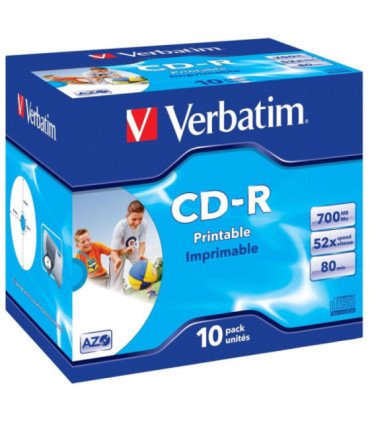 Verbatim cd - r 700mb 52x tarrina 10uds