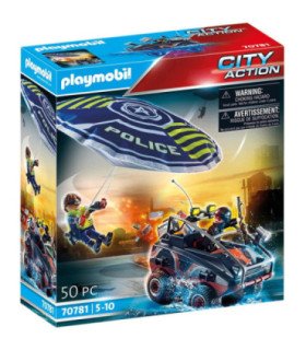Playmobil policia paracaidas: persecucion del vehiculo