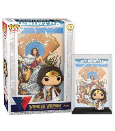 FUNKO POP! COMIC COVERS - WONDER WOMAN 80th - (REBIRTH) ON THRONE (03)