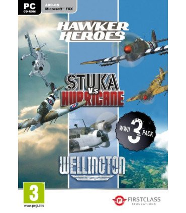 WORLD WAR II COL. (HAWKER HEROES, STUKA Vs HURRICANE, WELLINGTON) -FSX