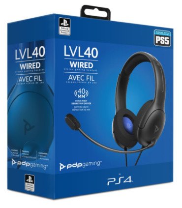 PDP LVL 40 WIRED STEREO GAMING HEADSET BLACK (NEGRO)