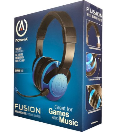 POWER A FUSION WIRED GAMING HEADSET SAPPHIRE FADE (PS4/XBONE/SWITCH/PC/MAC)