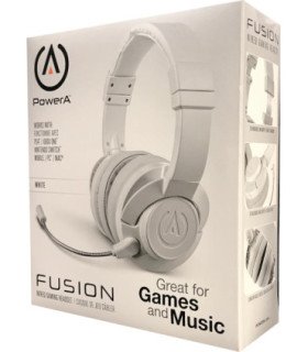 POWER A FUSION WIRED GAMING HEADSET WHITE (PS4/XBONE/SWITCH/PC/MAC)